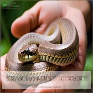 Rosy Boa Handling and Temperament