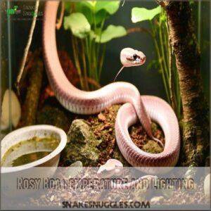 Rosy Boa Temperature and Lighting