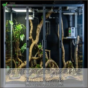 Safety and Security Measures for Snake Enclosures