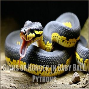 Signs of Hunger in Baby Ball Pythons