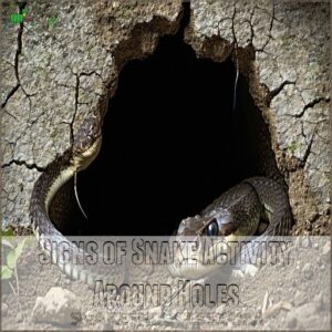 Signs of Snake Activity Around Holes