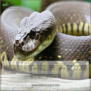 Signs of Stress or Aggression in Boa Constrictors