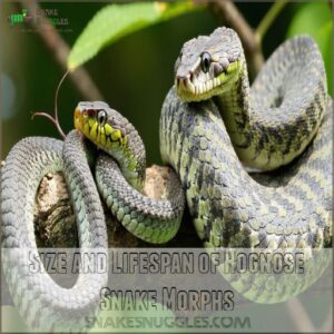 Size and Lifespan of Hognose Snake Morphs