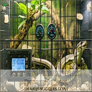 Snake Cage Temperature and Humidity Control