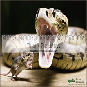 snake feeding guide for ball pythons