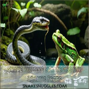 Snake Hunting Strategies for Aquatic Frogs