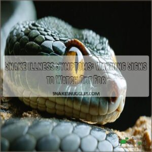 snake illness symptoms