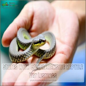 States With Comprehensive Reptile Vet Listings