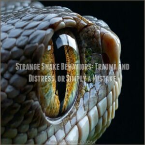 Strange Snake Behaviors: Trauma and Distress, or Simply a Mistake