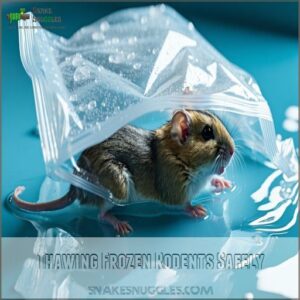 Thawing Frozen Rodents Safely