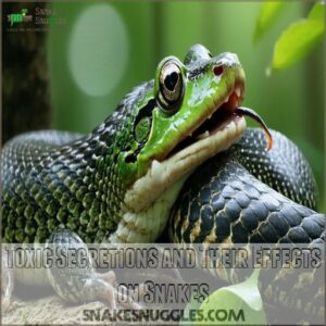 Toxic Secretions and Their Effects on Snakes