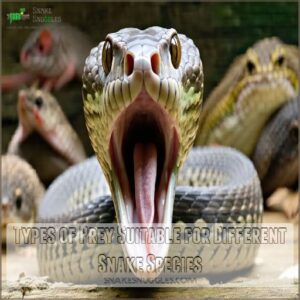 Types of Prey Suitable for Different Snake Species