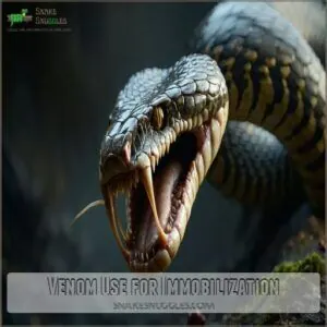 Venom Use for Immobilization Venom Use for Immobilization