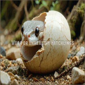 Weak or Unhealthy Hatchlings