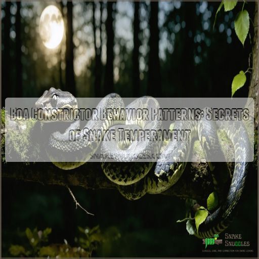 boa constrictor behavior patterns