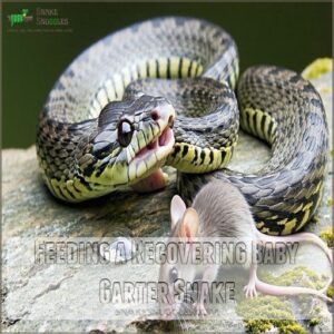 Feeding a Recovering Baby Garter Snake