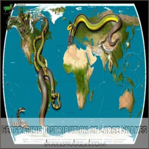 Geographic Distribution of Large Snakes