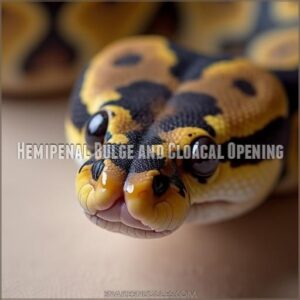 Hemipenal Bulge and Cloacal Opening