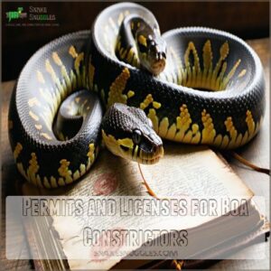 Permits and Licenses for Boa Constrictors