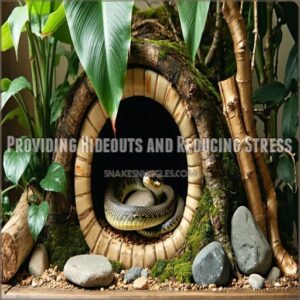 Providing Hideouts and Reducing Stress