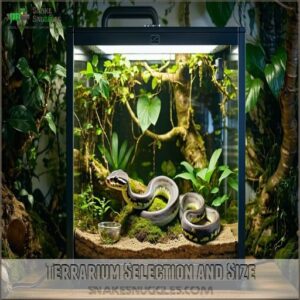 Terrarium Selection and Size