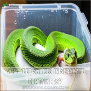 Why Feed Snakes in Separate Containers