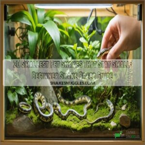 20 smallest pet snakes that stay small beginner snake breed guide