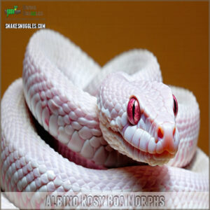 Albino Rosy Boa Morphs