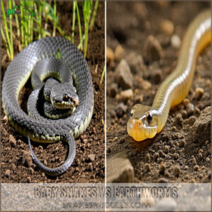 Baby Snakes Vs Earthworms