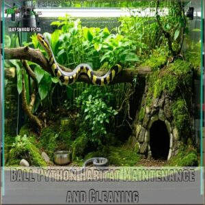 Ball Python Habitat Maintenance and Cleaning