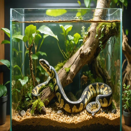 ball python setup for first snake