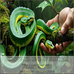 Benefits and Risks of Green and Yellow Snakes