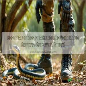 best practices for handling venomous snakes