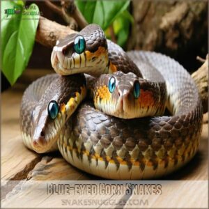 Blue-eyed Corn Snakes