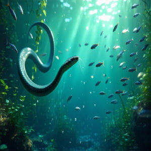 can snakes bite underwater