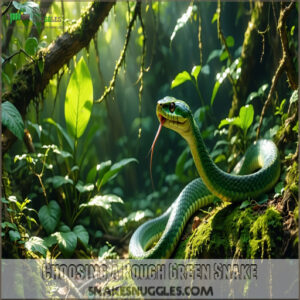 Choosing a Rough Green Snake