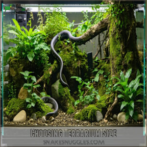 Choosing Terrarium Size