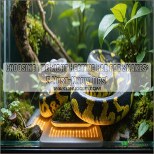 choosing the right heating pad for snakes