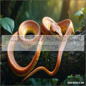 Common Triggers for Corn Snake Tail Rattling