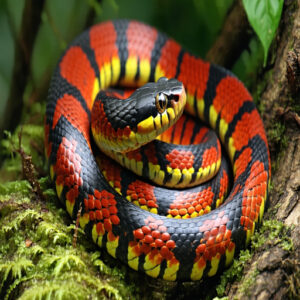 Coral Snakes: Round Pupils and Coloration