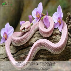 Coral Snow Corn Snake