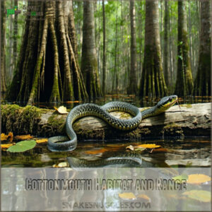 Cottonmouth Habitat and Range