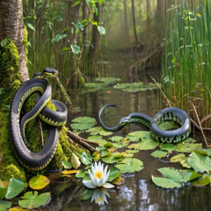 Eastern Ratsnake and Ribbon Snake