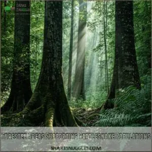 Forested Areas Supporting Rattlesnake Populations Forested Areas Supporting Rattlesnake Populations