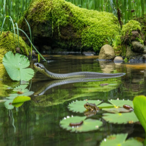 Garter Snakes Living Near Ponds