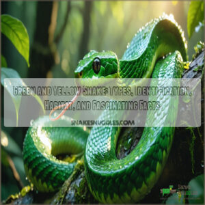 green and yellow snake