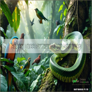 Green Tree Python Food Sources