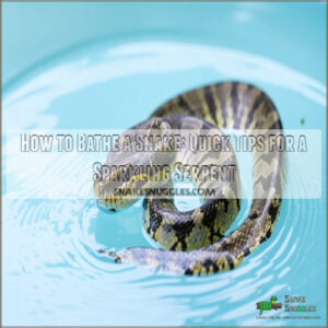 how to bathe a snake