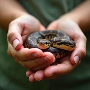 how to handle a baby boa constrictor