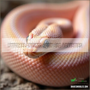 Hypomelanistic Rosy Boa Varieties